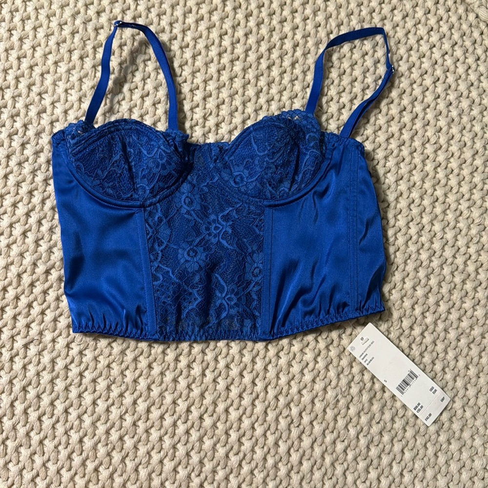NWT Blue BDG Corset by Urban Outfitters Size Small
